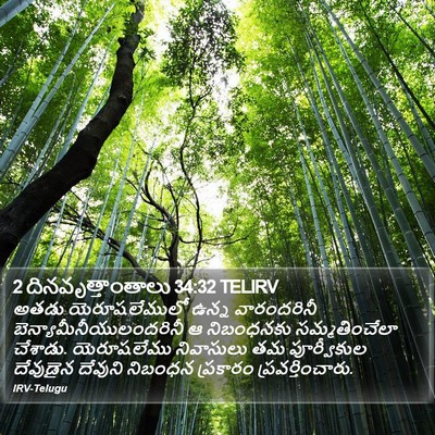 2 దినవృత్తాంతాలు 34:32 TELIRV Bible Verse Image