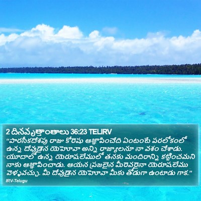 2 దినవృత్తాంతాలు 36:23 TELIRV Bible Verse Image