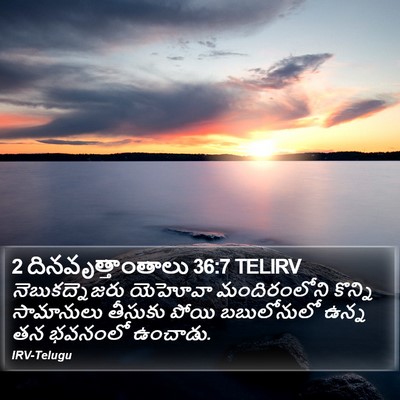 2 దినవృత్తాంతాలు 36:7 TELIRV Bible Verse Image