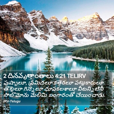 2 దినవృత్తాంతాలు 4:21 TELIRV Bible Verse Image