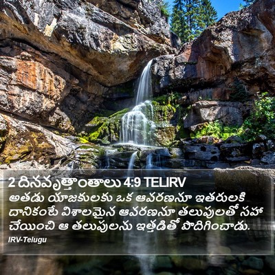 2 దినవృత్తాంతాలు 4:9 TELIRV Bible Verse Image
