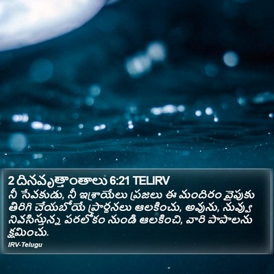 2 దినవృత్తాంతాలు 6:21 TELIRV Bible Verse Image