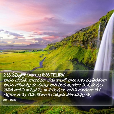 2 దినవృత్తాంతాలు 6:36 TELIRV Bible Verse Image