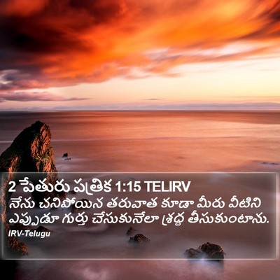 2 పేతురు పత్రిక 1:15 TELIRV Bible Verse Image