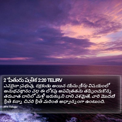 2 పేతురు పత్రిక 2:20 TELIRV Bible Verse Image