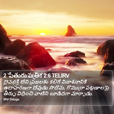 2 పేతురు పత్రిక 2:6 TELIRV Bible Verse Image