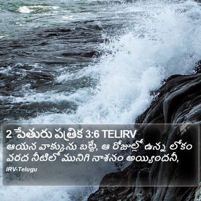 2 పేతురు పత్రిక 3:6 TELIRV Bible Verse Image