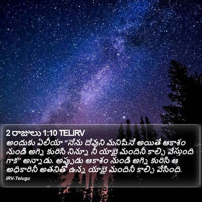 2 రాజులు 1:10 TELIRV Bible Verse Image