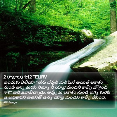 2 రాజులు 1:12 TELIRV Bible Verse Image