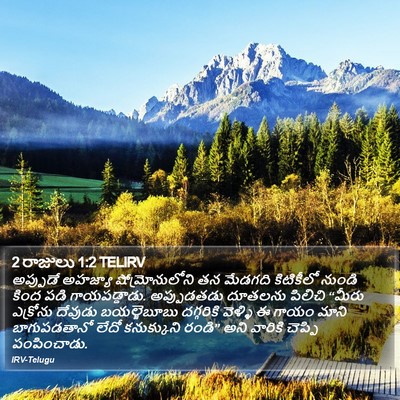 2 రాజులు 1:2 TELIRV Bible Verse Image