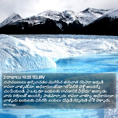 2 రాజులు 10:25 TELIRV Bible Verse Image