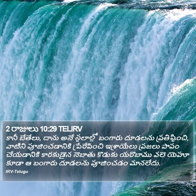 2 రాజులు 10:29 TELIRV Bible Verse Image