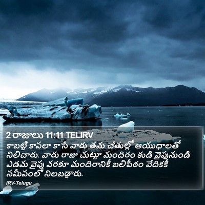 2 రాజులు 11:11 TELIRV Bible Verse Image