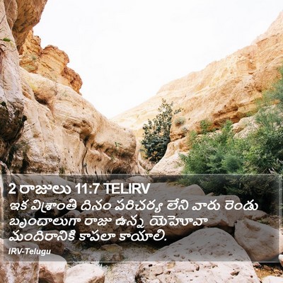 2 రాజులు 11:7 TELIRV Bible Verse Image