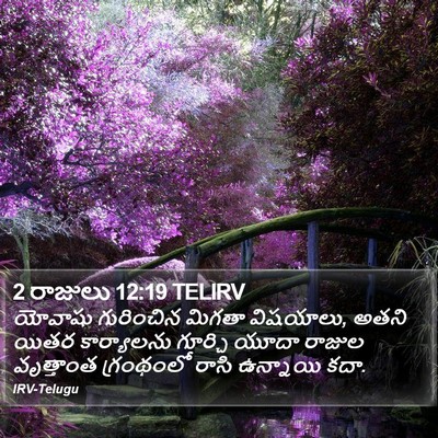 2 రాజులు 12:19 TELIRV Bible Verse Image