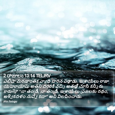 2 రాజులు 13:14 TELIRV Bible Verse Image