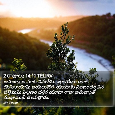 2 రాజులు 14:11 TELIRV Bible Verse Image