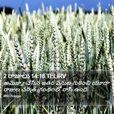 2 రాజులు 14:18 TELIRV Bible Verse Image