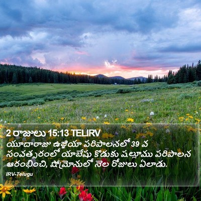 2 రాజులు 15:13 TELIRV Bible Verse Image