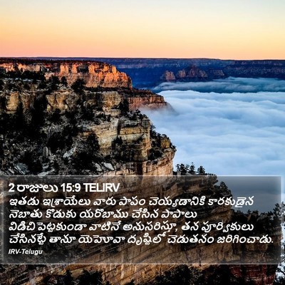 2 రాజులు 15:9 TELIRV Bible Verse Image