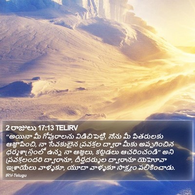 2 రాజులు 17:13 TELIRV Bible Verse Image