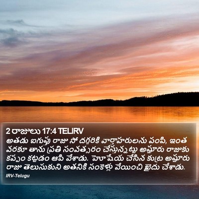 2 రాజులు 17:4 TELIRV Bible Verse Image