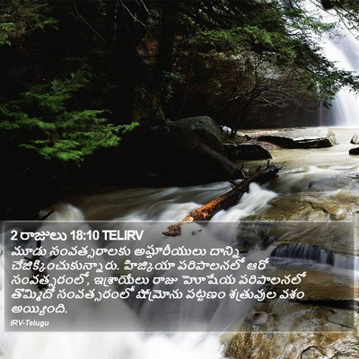 2 రాజులు 18:10 TELIRV Bible Verse Image