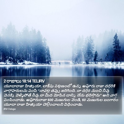 2 రాజులు 18:14 TELIRV Bible Verse Image