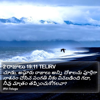 2 రాజులు 19:11 TELIRV Bible Verse Image