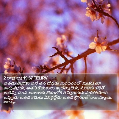2 రాజులు 19:37 TELIRV Bible Verse Image