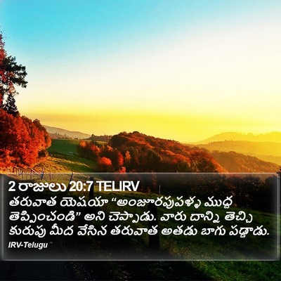 2 రాజులు 20:7 TELIRV Bible Verse Image