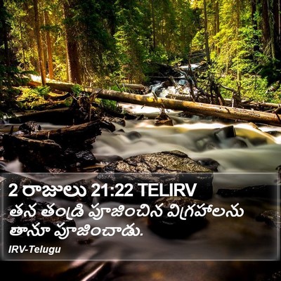 2 రాజులు 21:22 TELIRV Bible Verse Image