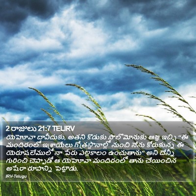 2 రాజులు 21:7 TELIRV Bible Verse Image