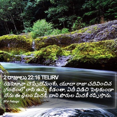 2 రాజులు 22:16 TELIRV Bible Verse Image