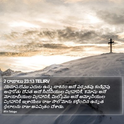 2 రాజులు 23:13 TELIRV Bible Verse Image