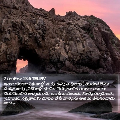 2 రాజులు 23:5 TELIRV Bible Verse Image