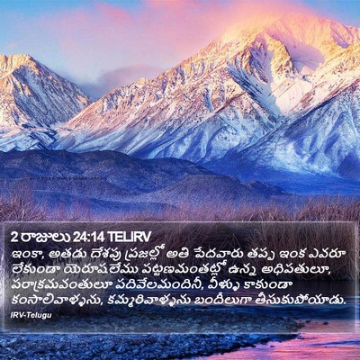 2 రాజులు 24:14 TELIRV Bible Verse Image