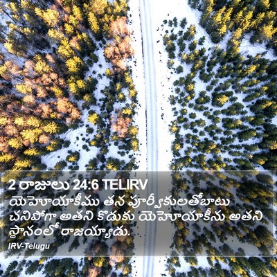 2 రాజులు 24:6 TELIRV Bible Verse Image