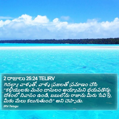2 రాజులు 25:24 TELIRV Bible Verse Image