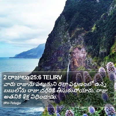 2 రాజులు 25:6 TELIRV Bible Verse Image