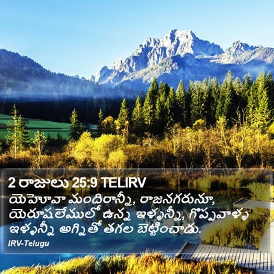 2 రాజులు 25:9 TELIRV Bible Verse Image