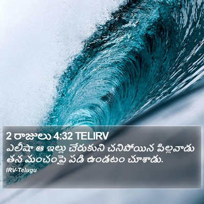 2 రాజులు 4:32 TELIRV Bible Verse Image