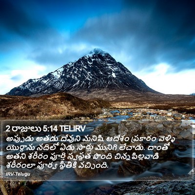 2 రాజులు 5:14 TELIRV Bible Verse Image