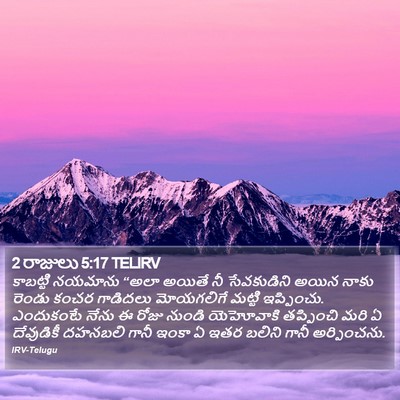 2 రాజులు 5:17 TELIRV Bible Verse Image