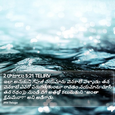 2 రాజులు 5:21 TELIRV Bible Verse Image