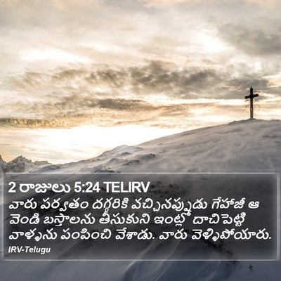 2 రాజులు 5:24 TELIRV Bible Verse Image
