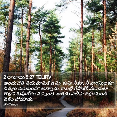 2 రాజులు 5:27 TELIRV Bible Verse Image
