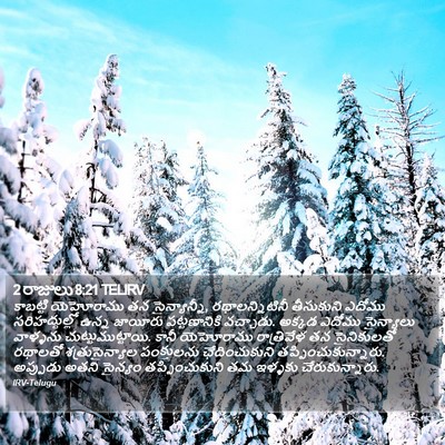 2 రాజులు 8:21 TELIRV Bible Verse Image
