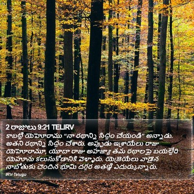 2 రాజులు 9:21 TELIRV Bible Verse Image