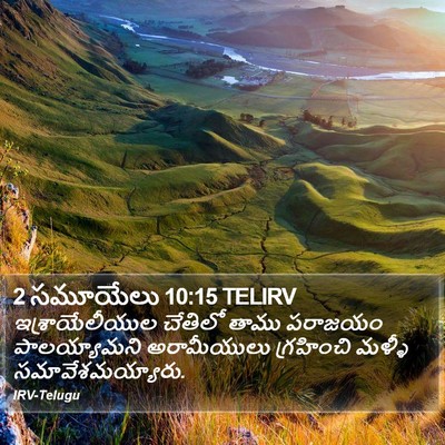 2 సమూయేలు 10:15 TELIRV Bible Verse Image